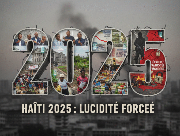 Haïti en 2025 : l’année de la lucidité forcée