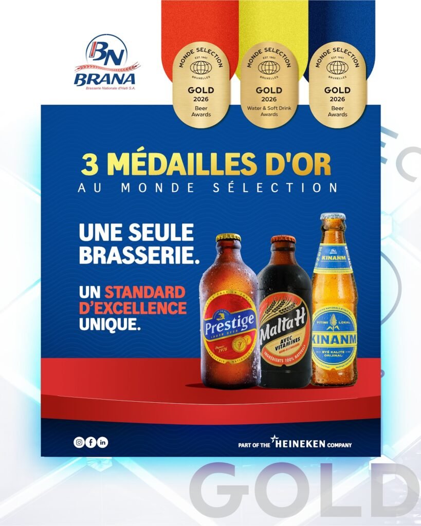 Trois médailles d’or pour BRANA : une reconnaissance internationale qui valorise le savoir-faire haïtien