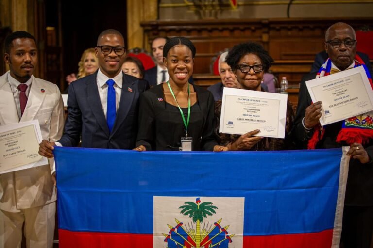 Quatre Haïtiens honorés au Peace Award Italy 2026
