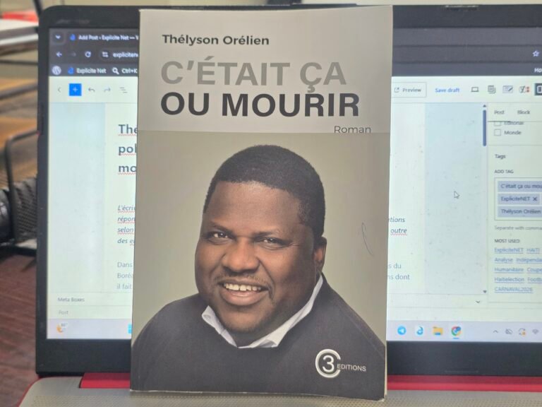 Thélyson Orélien sort du silence après la polémique autour de son roman C’était ça ou mourir